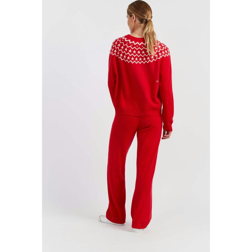 Wool Cashmere Star Yoke Sweater