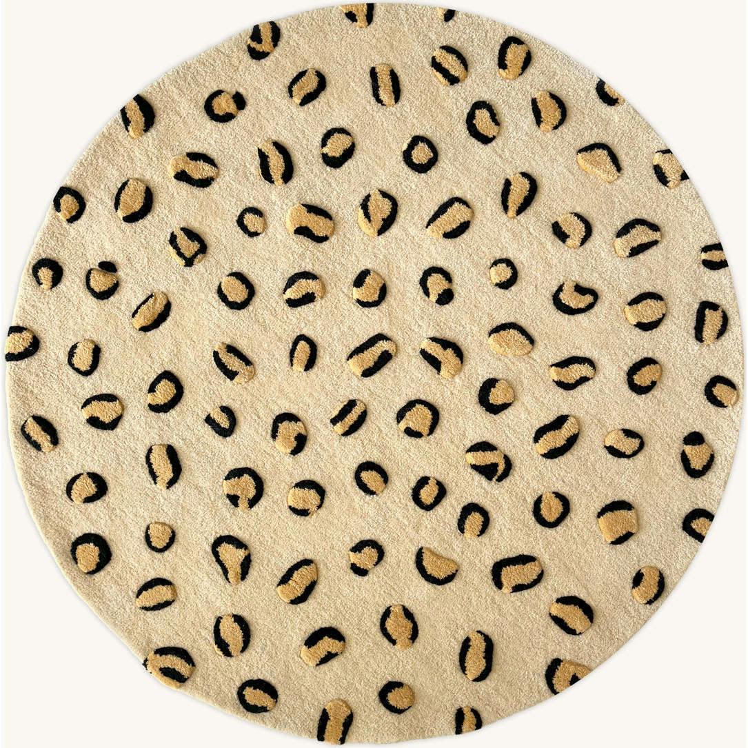 Round Leopard Rug
