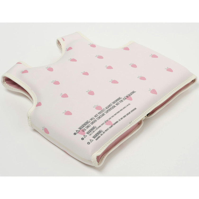 Kids Swim Vest: -6Y - Strawberry Sunshine