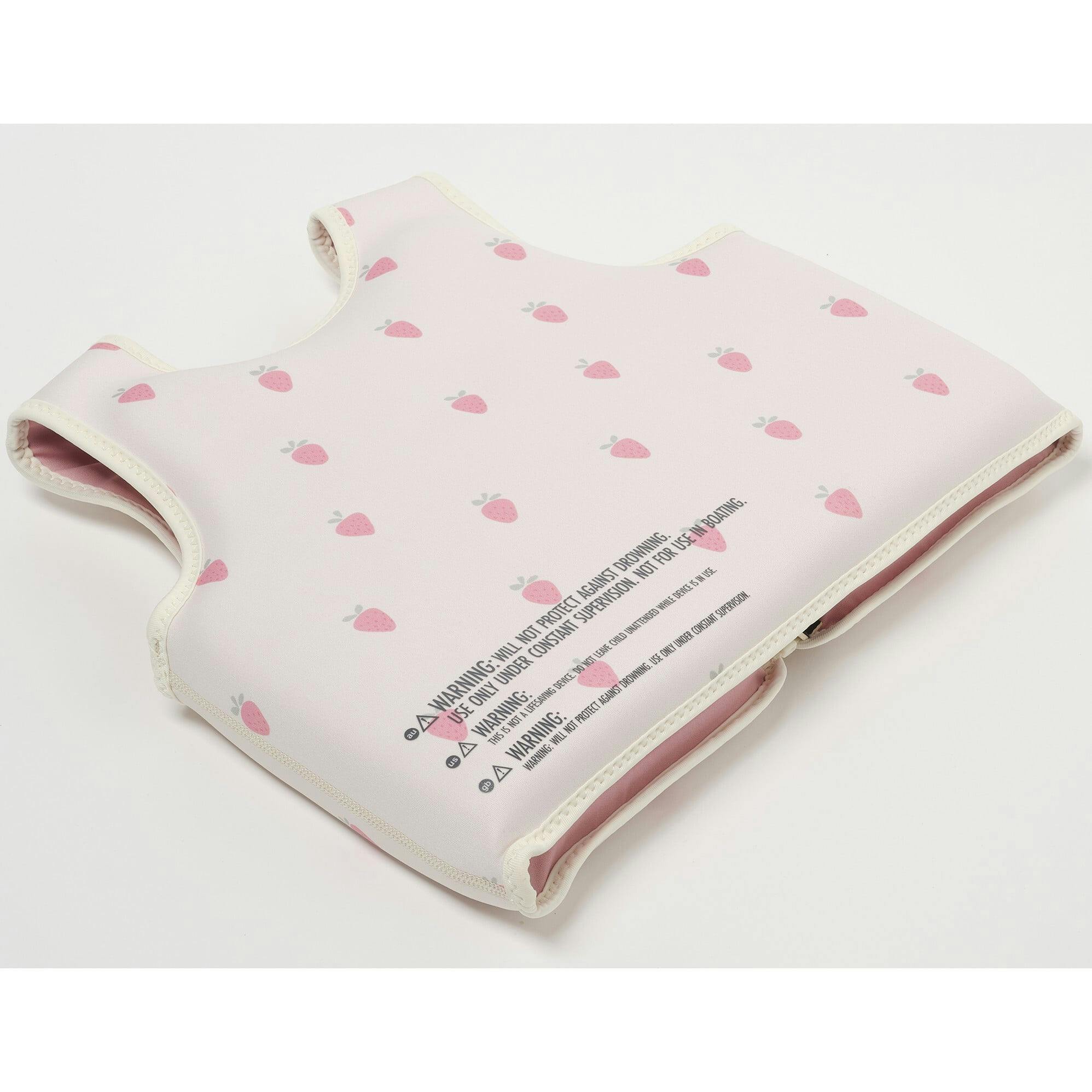 Kids Swim Vest: -6Y - Strawberry Sunshine