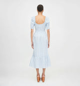 The Louisa Nap Dress - Blue Petal Stripe