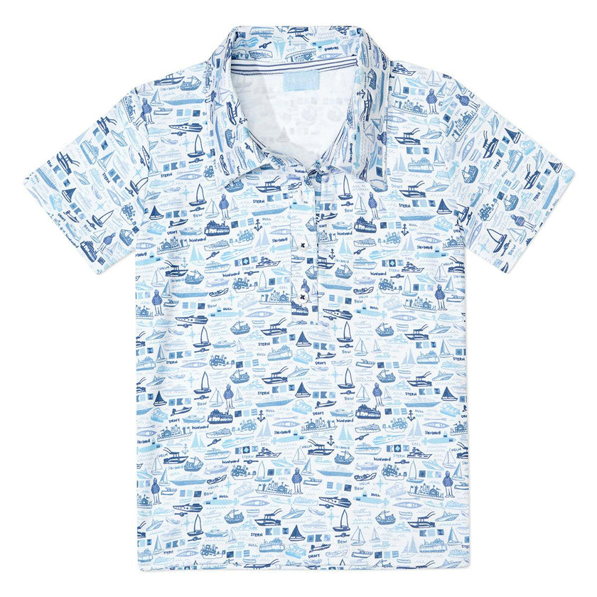 Boats Boy's Polo Shirt