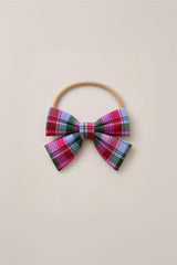Hair Bows in Vibrant Plaid