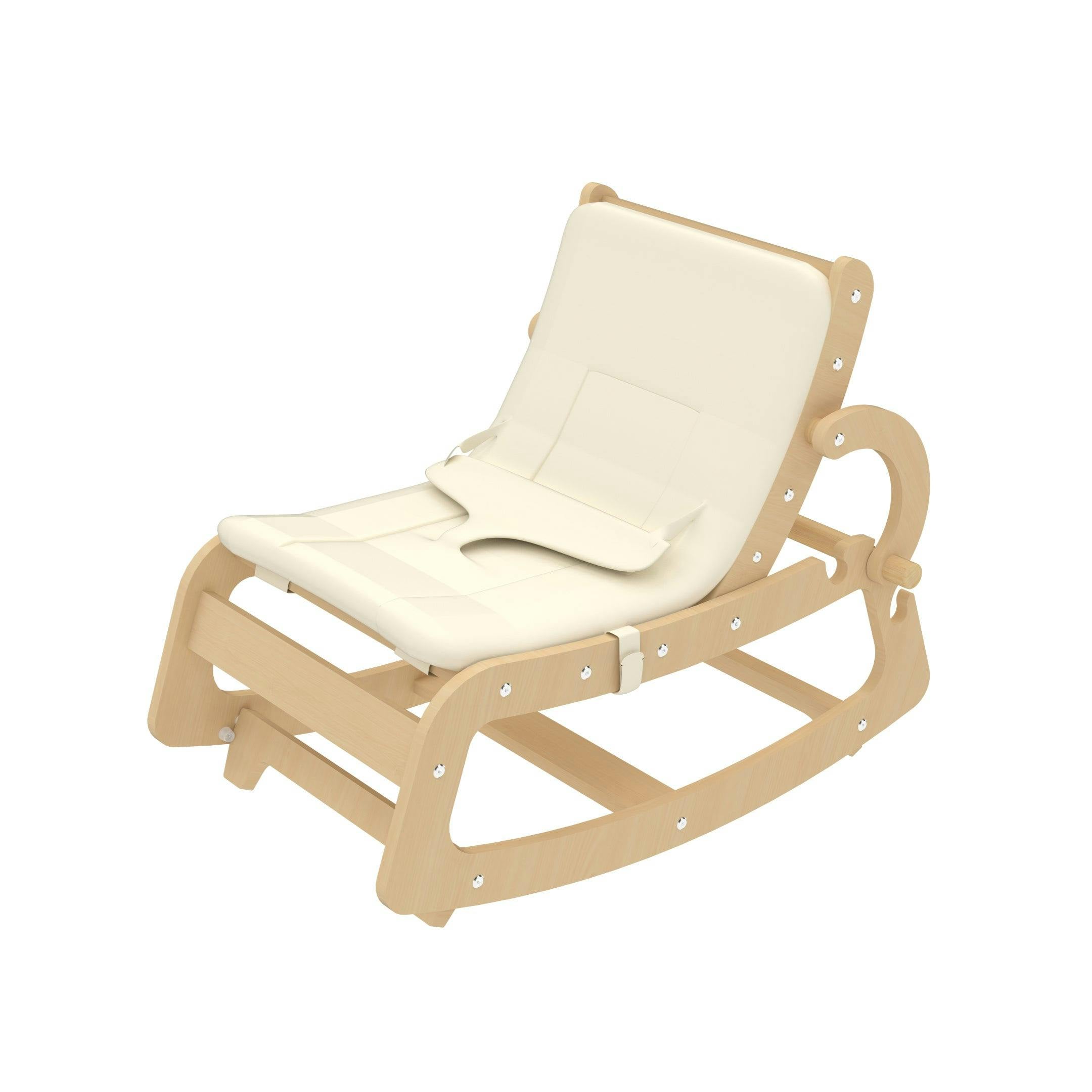 Hemlock Adjustable Wooden Baby Rocker | Converts to Toddler Seat