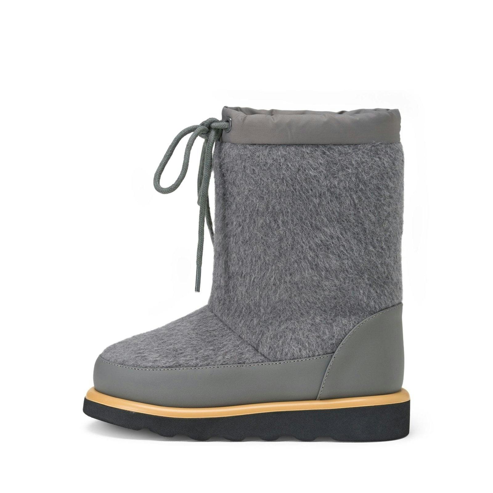 Rey Wool Dark Grey Boots