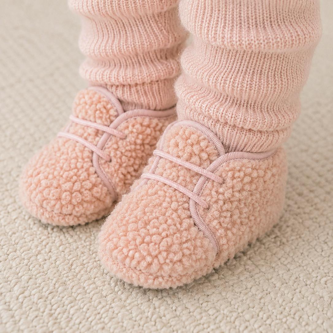 Baby Shearling Bootie | Pink