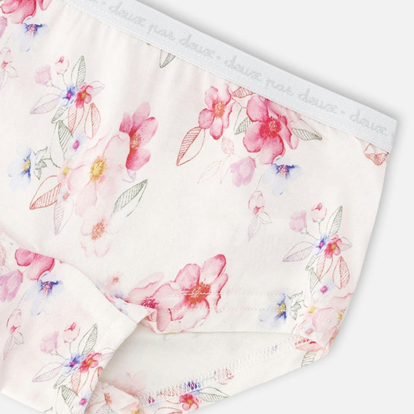 Boyshort Panties (Pack Of 3) Printed Organic Cotton