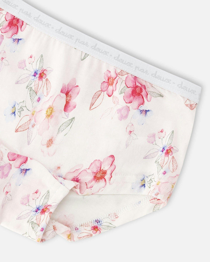 Printed Boyshort Panties (Pack Of 3) In Organic Cotton