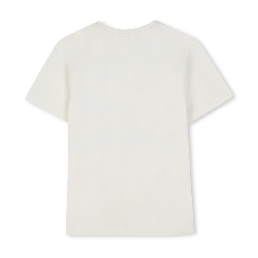 Ivory Optical Logo Print T‑Shirt