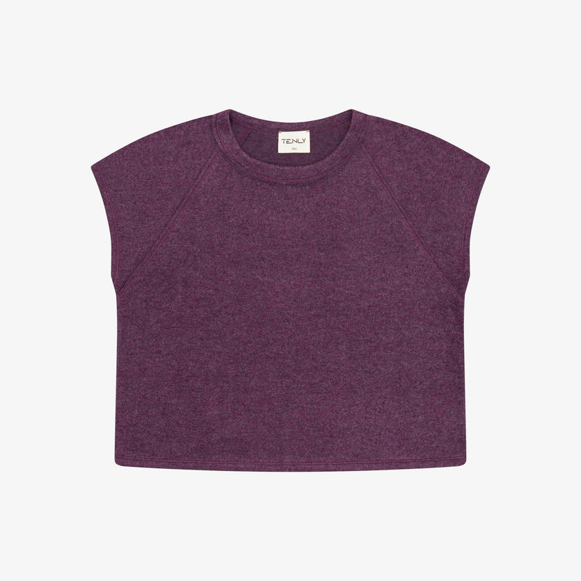 Tenly Hacci Jersey Sleeveless Raglan Tee
