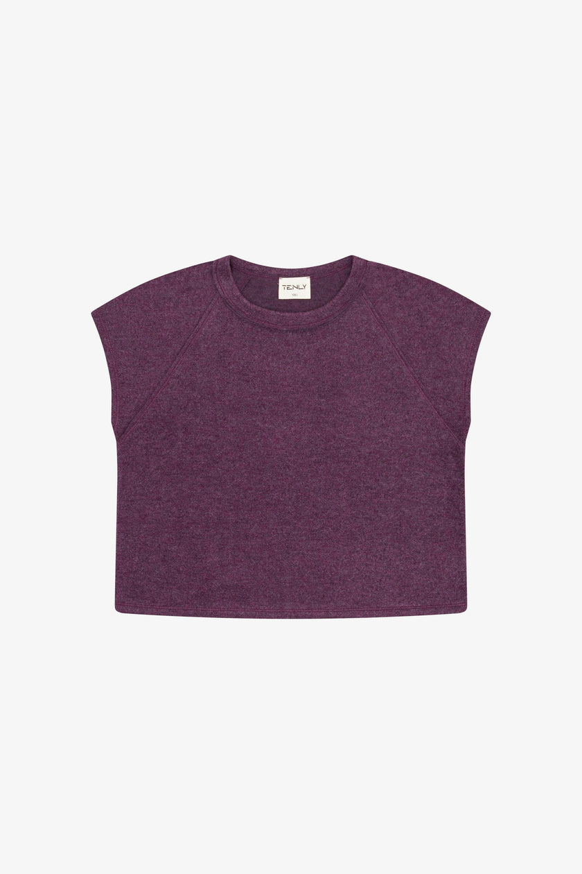 Tenly Hacci Jersey Sleeveless Raglan Tee
