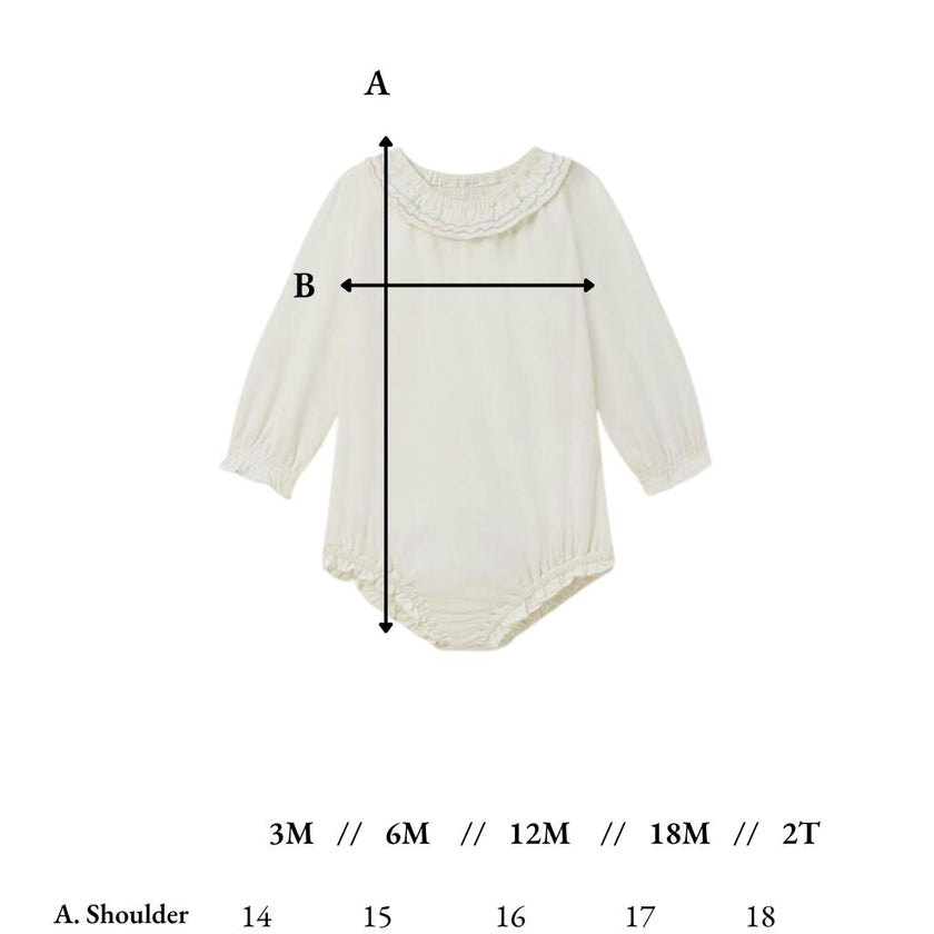 Bea Onesie in Ivory