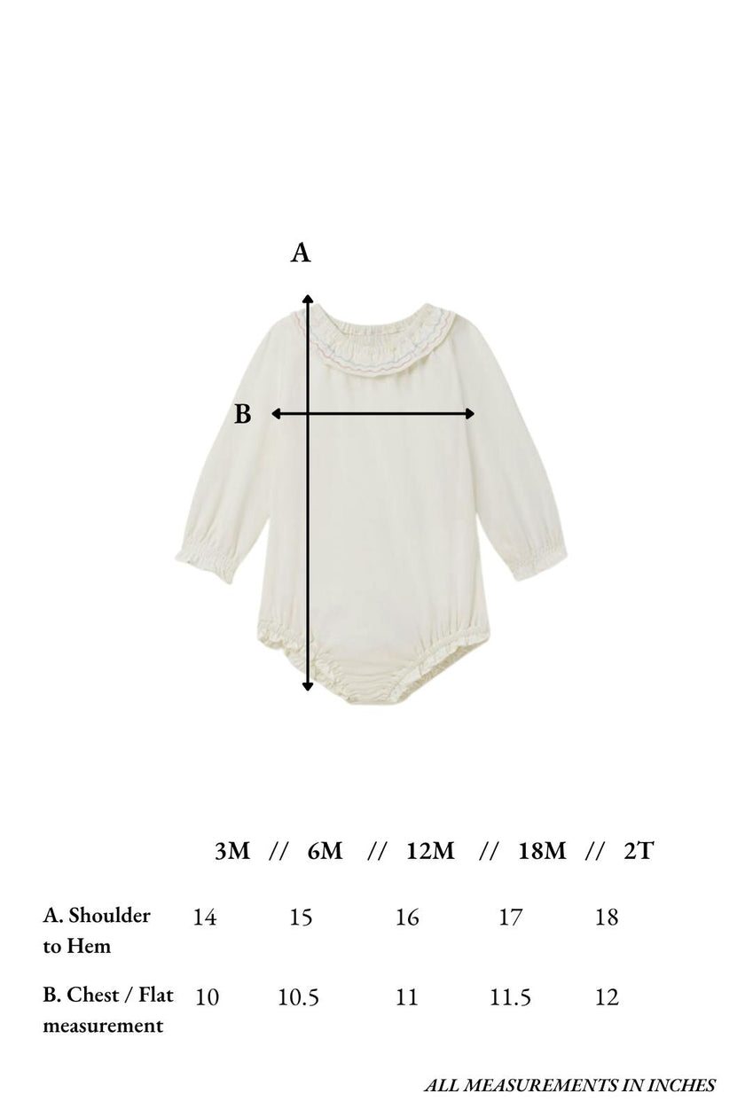 Bea Onesie in Ivory