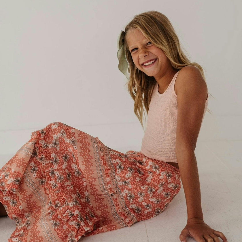 Tiered Maxi Skirt Ava Floral