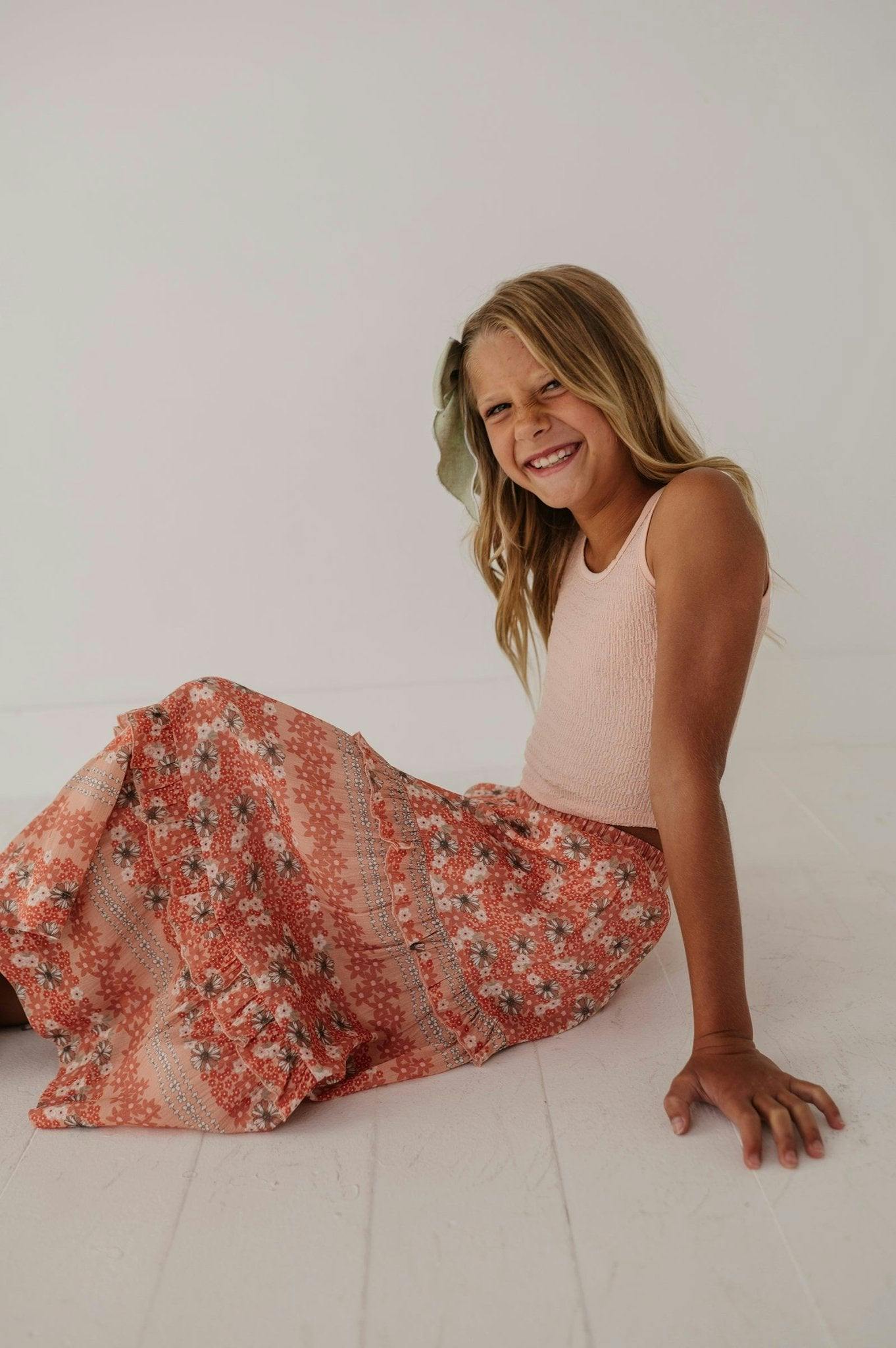 Tiered Maxi Skirt Ava Floral