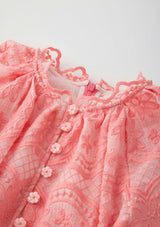 Kaia Lace Embroidered Mini Dress