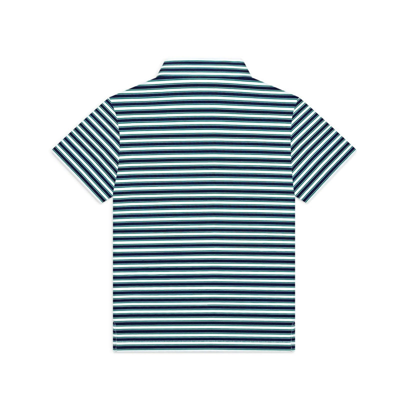 Match Point Polo in Huntington Green & Navy Stripe