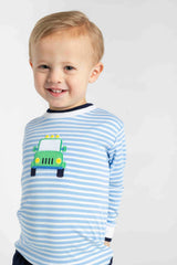Stripe Knit Shirt With Safari Jeep