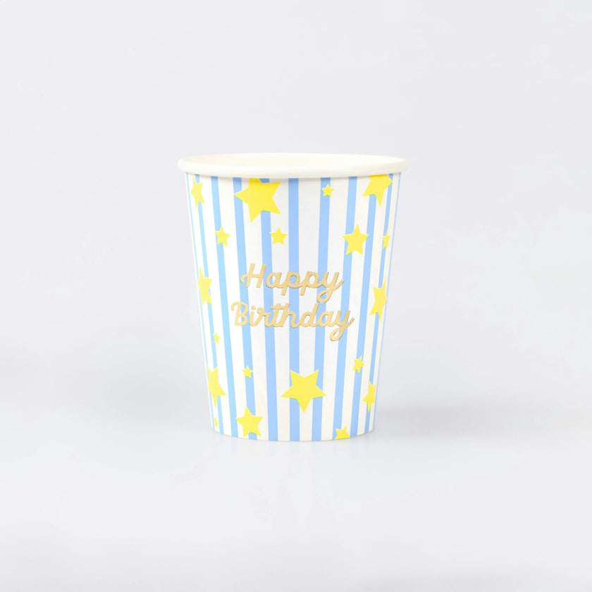 Bright Star Happy Birthday Cups