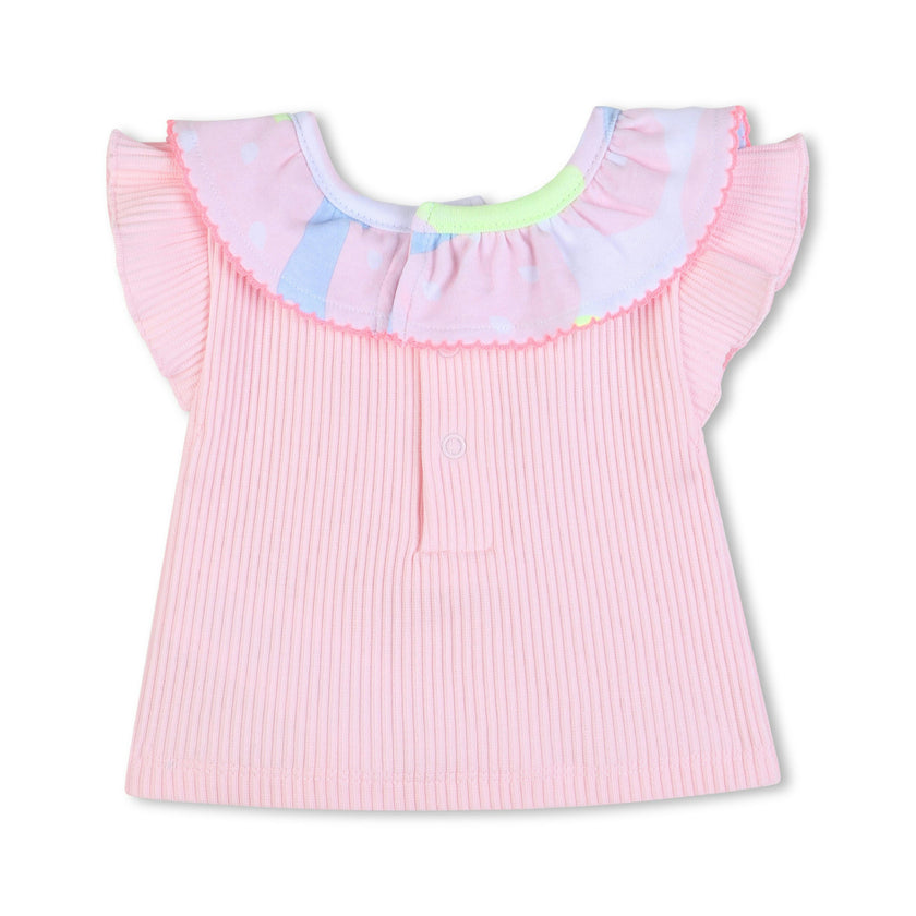 Light Pink Baby Top & Shorts Set