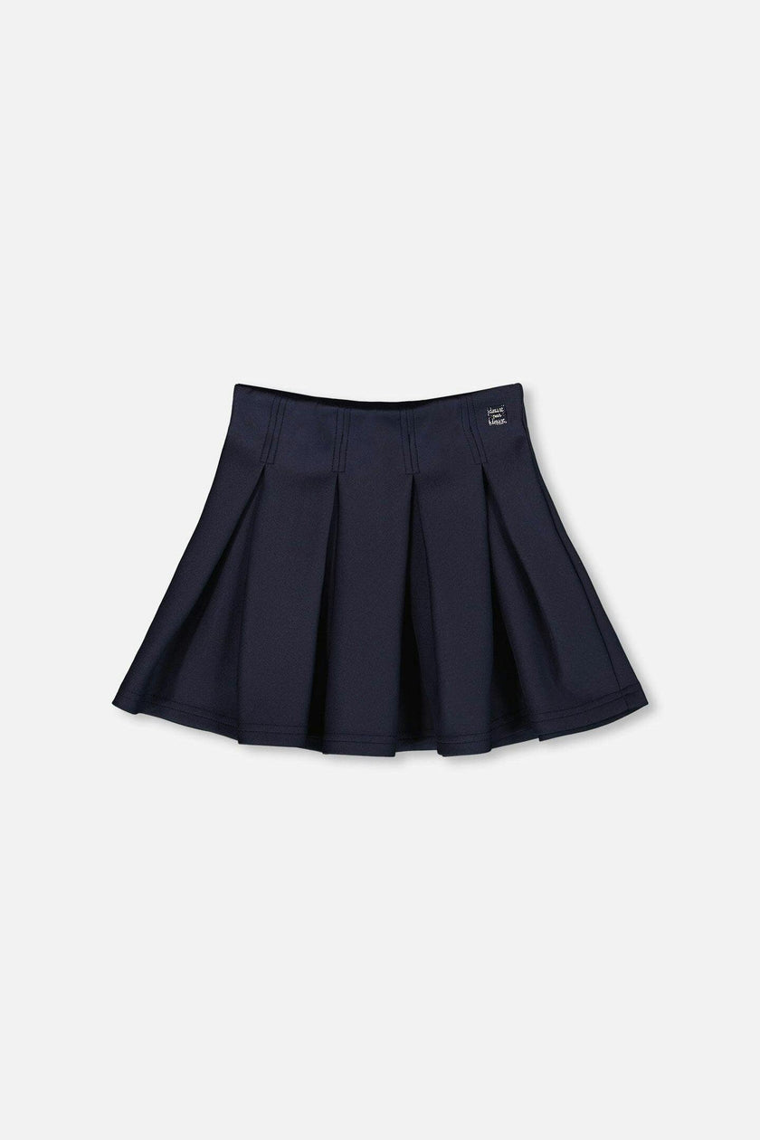 Pleated Milano Skirt Navy Blue