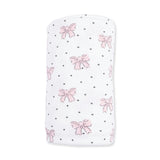 Bows and Hearts - Swaddle Blanket
