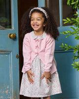 Arabella Floral Smocked Dress in Pink
