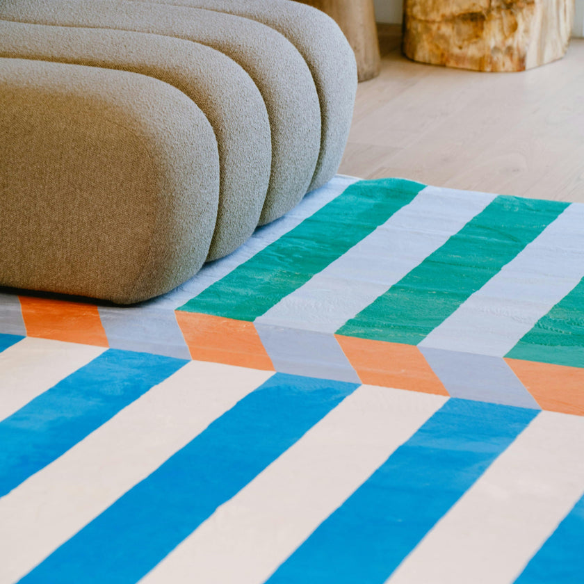 Illusion Stripe Modern Rug