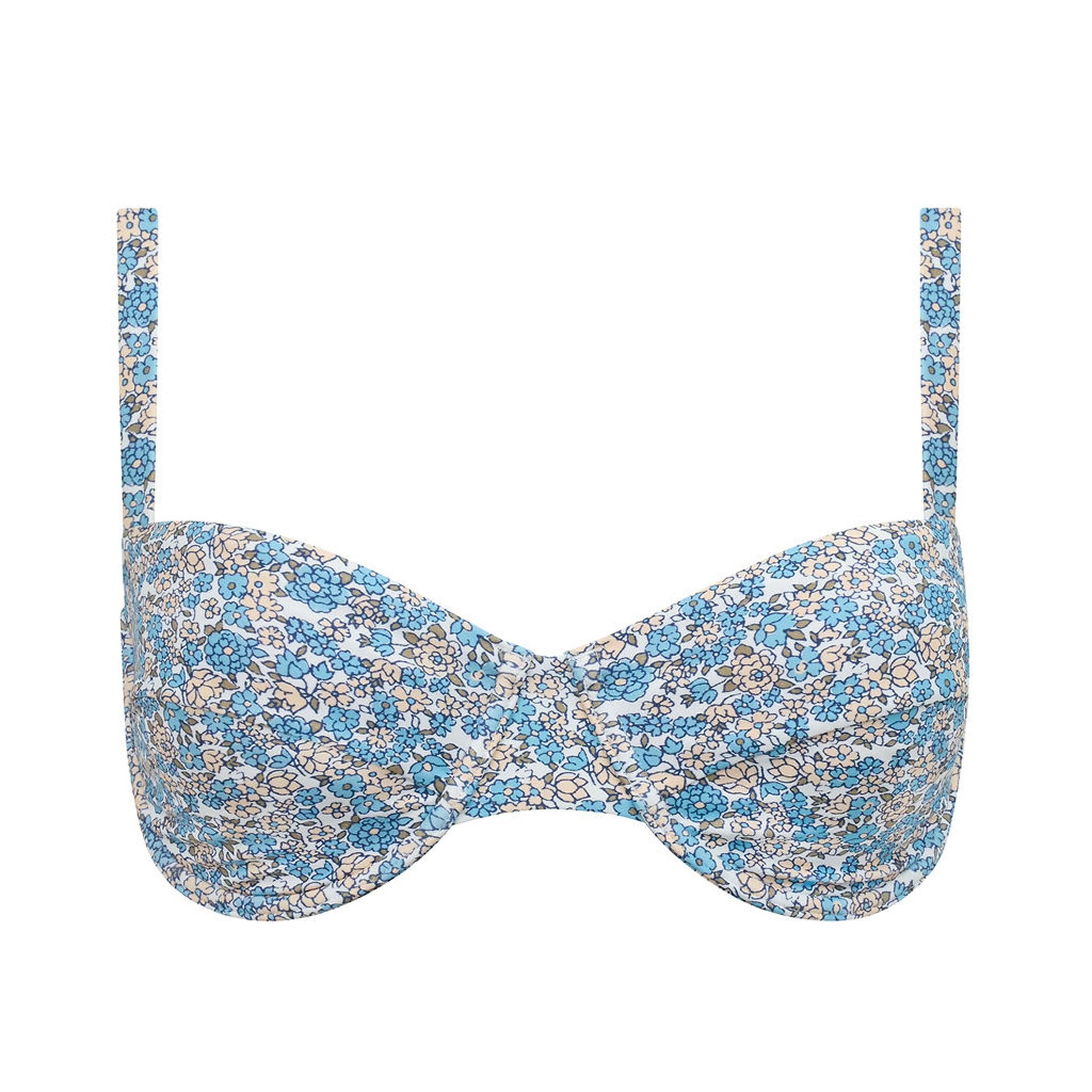 women's original slate floral bikini top
