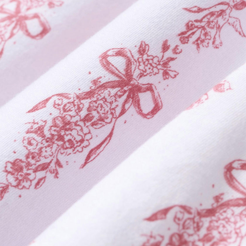 The Poppy Pima Short Set in Pink Mayfair Toile