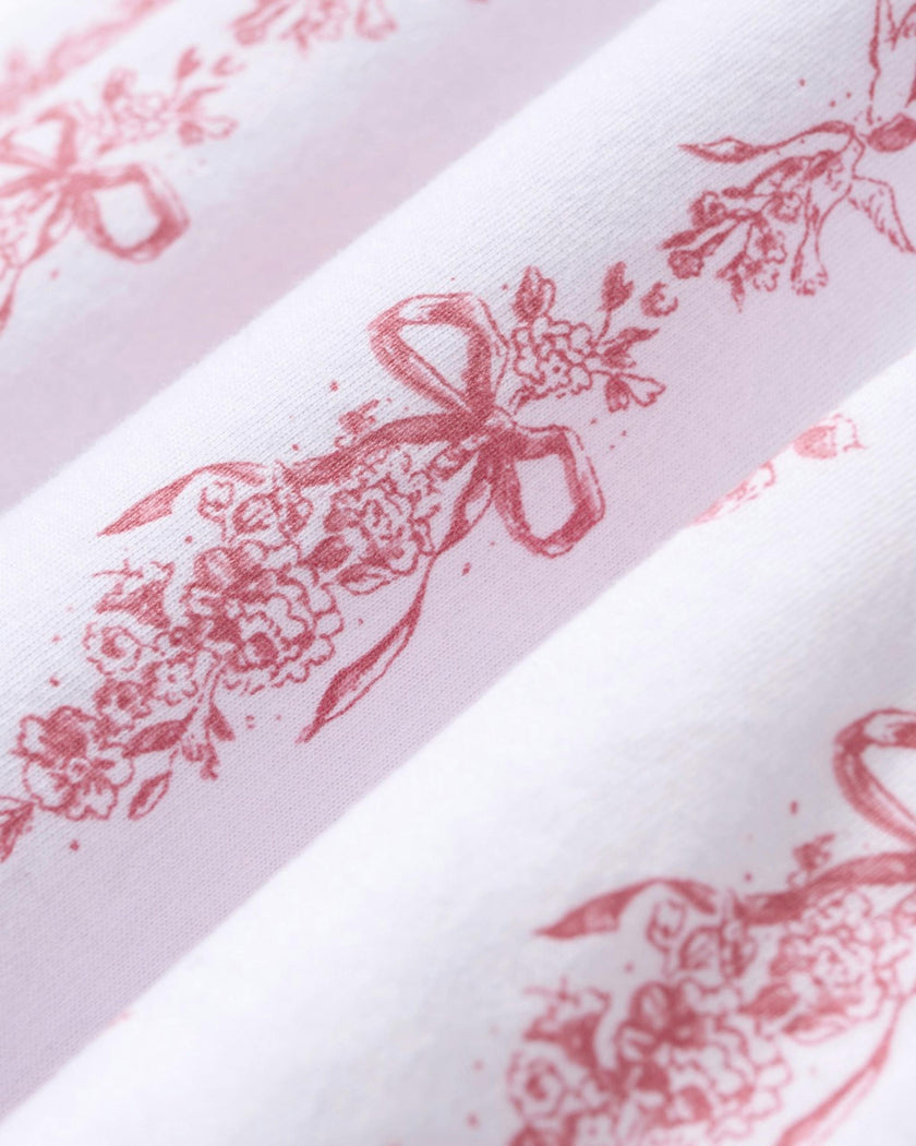 The Poppy Pima Short Set in Pink Mayfair Toile