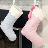 Blue Quilted Stocking