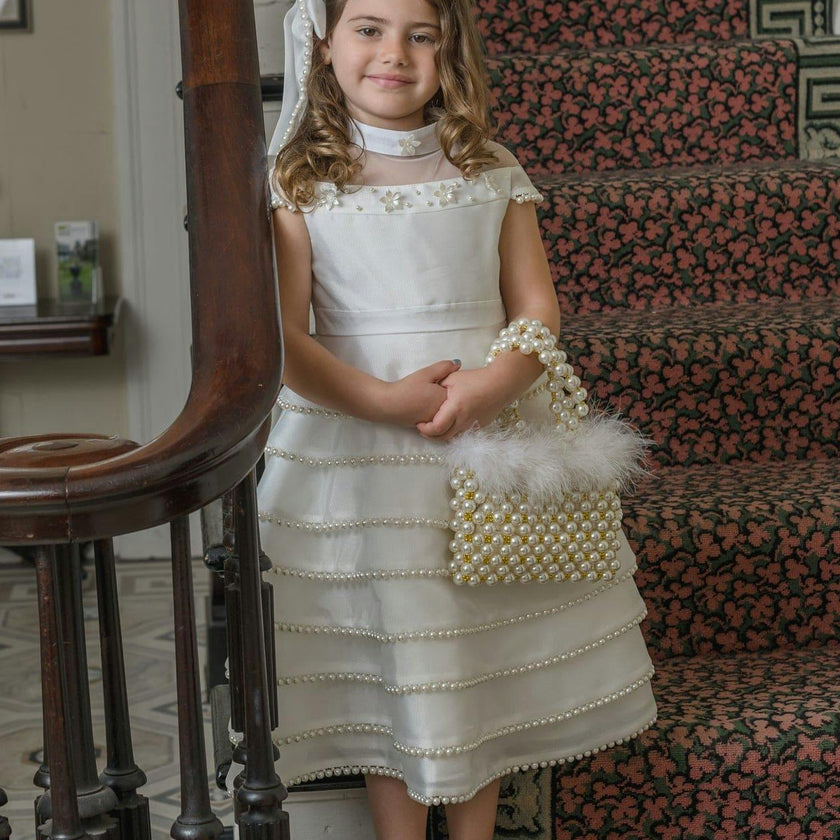 White Pearl Ceremony Dress
