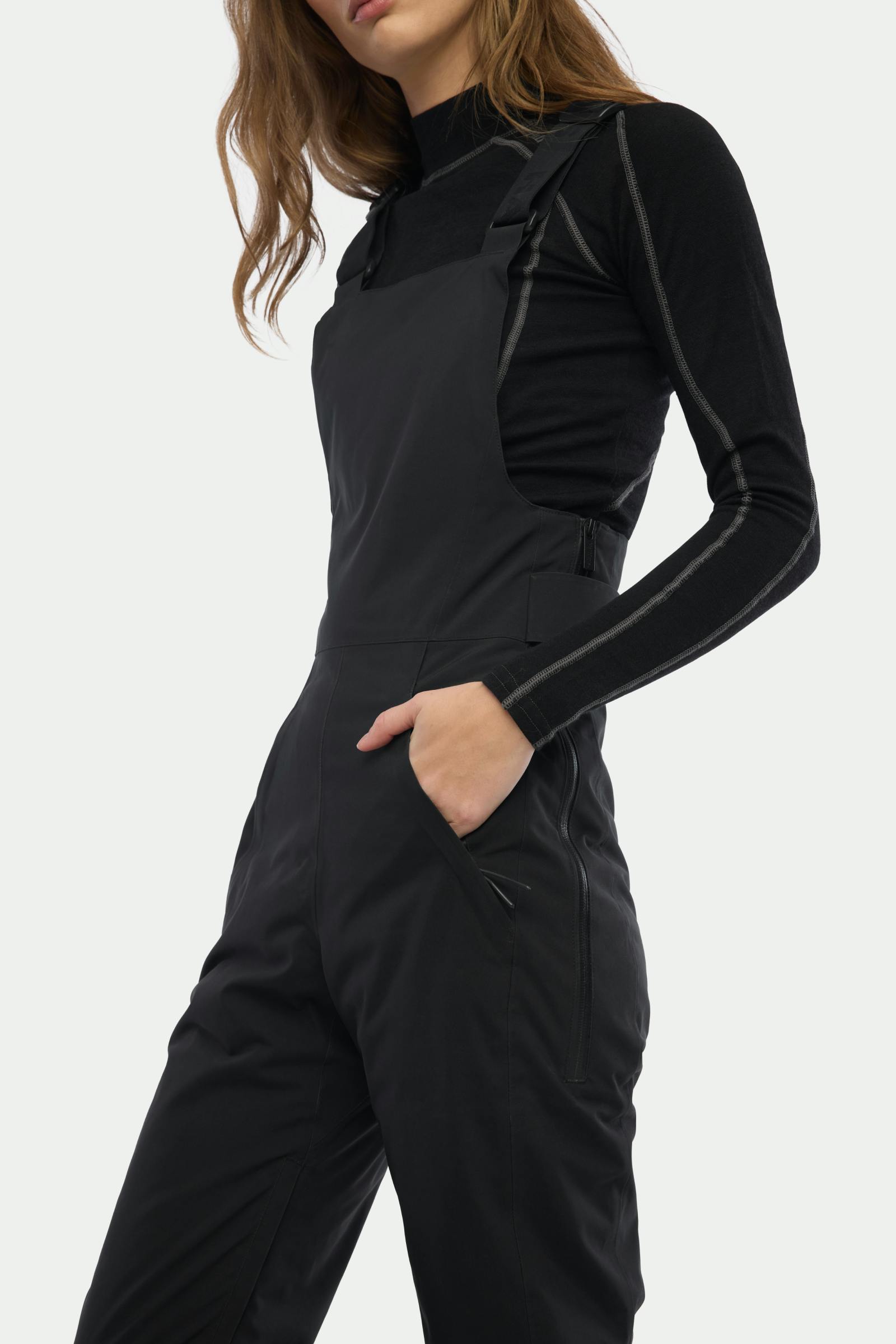 Carson Bib Pant Black
