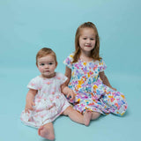 Round Neck 2-Layered Dress With Matching Shorts