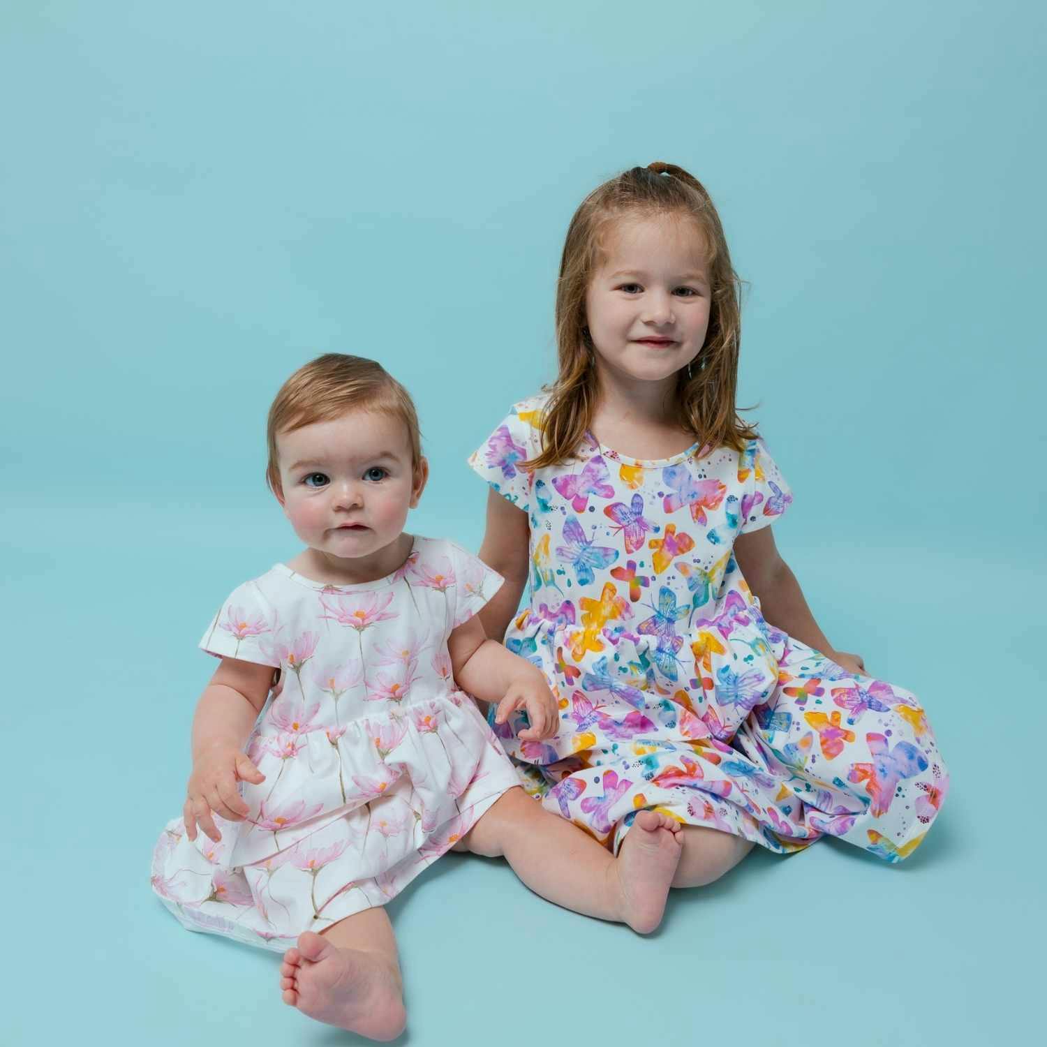 Round Neck 2-Layered Dress With Matching Shorts
