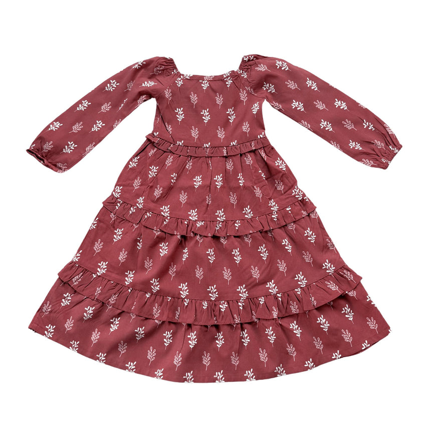girls long sleeve maxi dress Babysprouts | in Holly | 3T | Viscose/Fabric | Infant | Infant & Toddler Clothing Color Code:017 Marina Dress Navy, L Zip Closure Fully lined