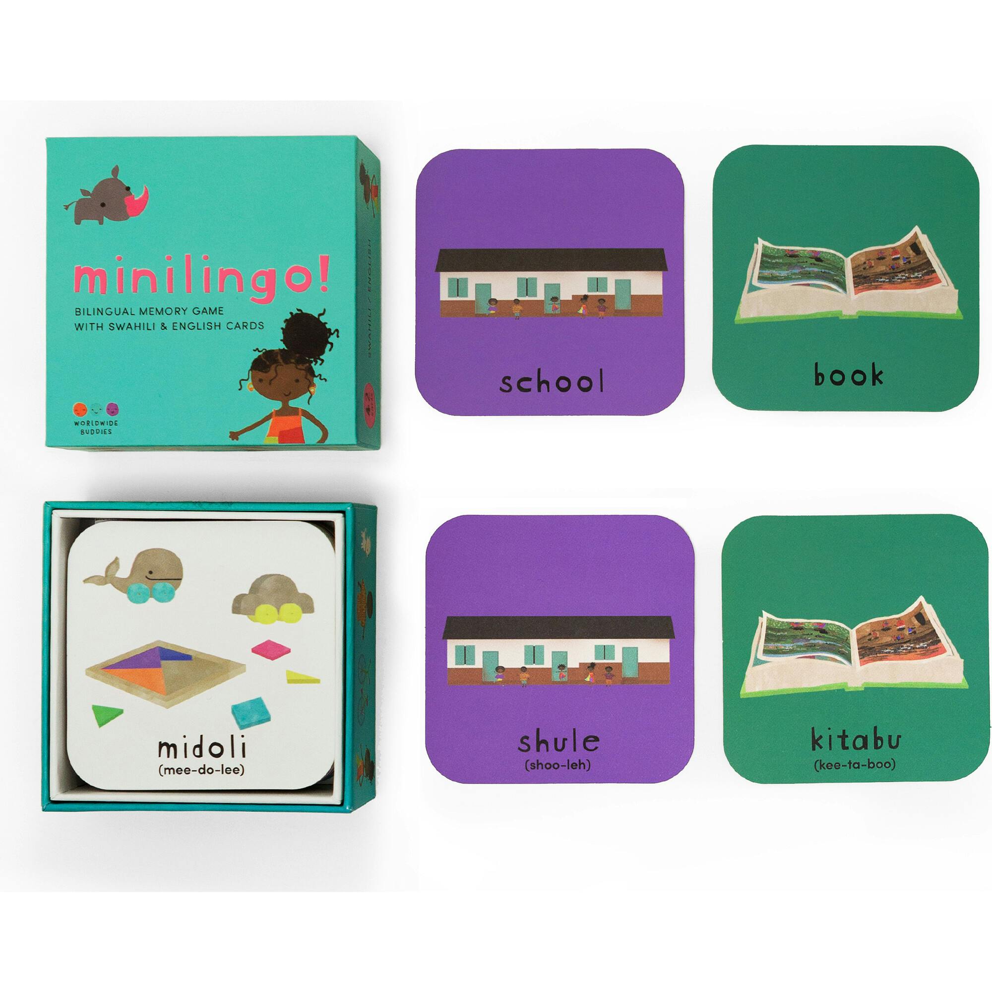 Minilingo, Swahili/English Flashcards