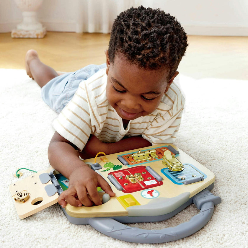 Hape: Lock & Learn Playboard - Moving Parts Toy