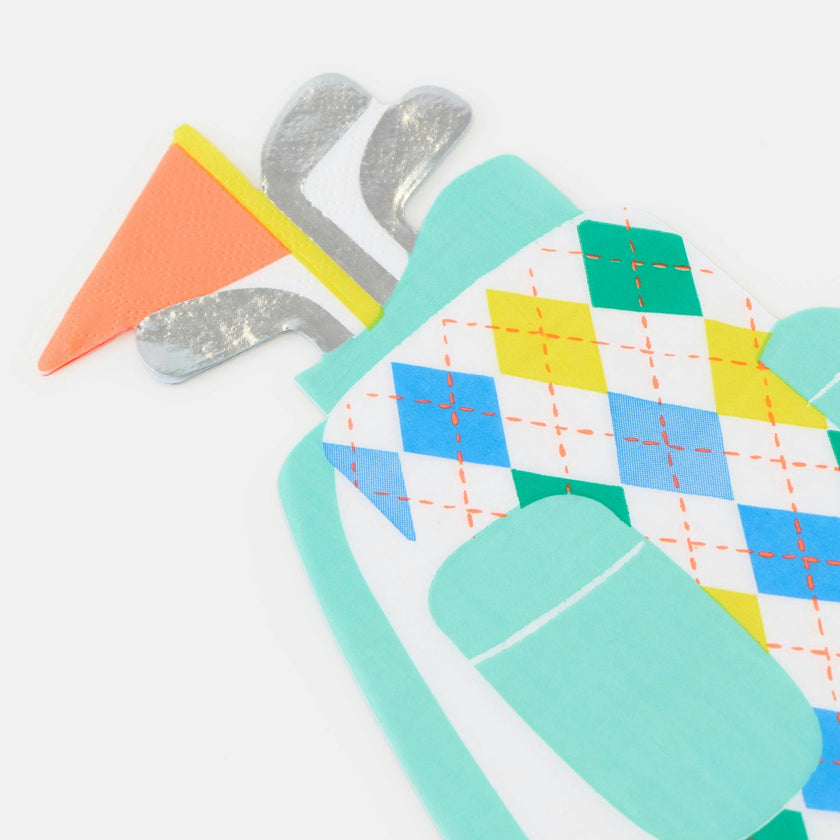 Golf Bag Shaped Napkins