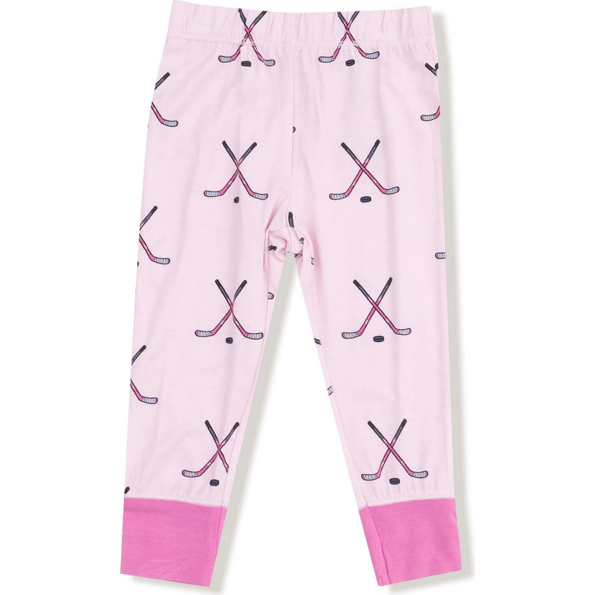 Hockey - Pink - Long Sleeve Loungewear Set