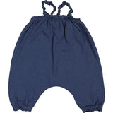 Ruffle Strap Cinched Dungaree Romper