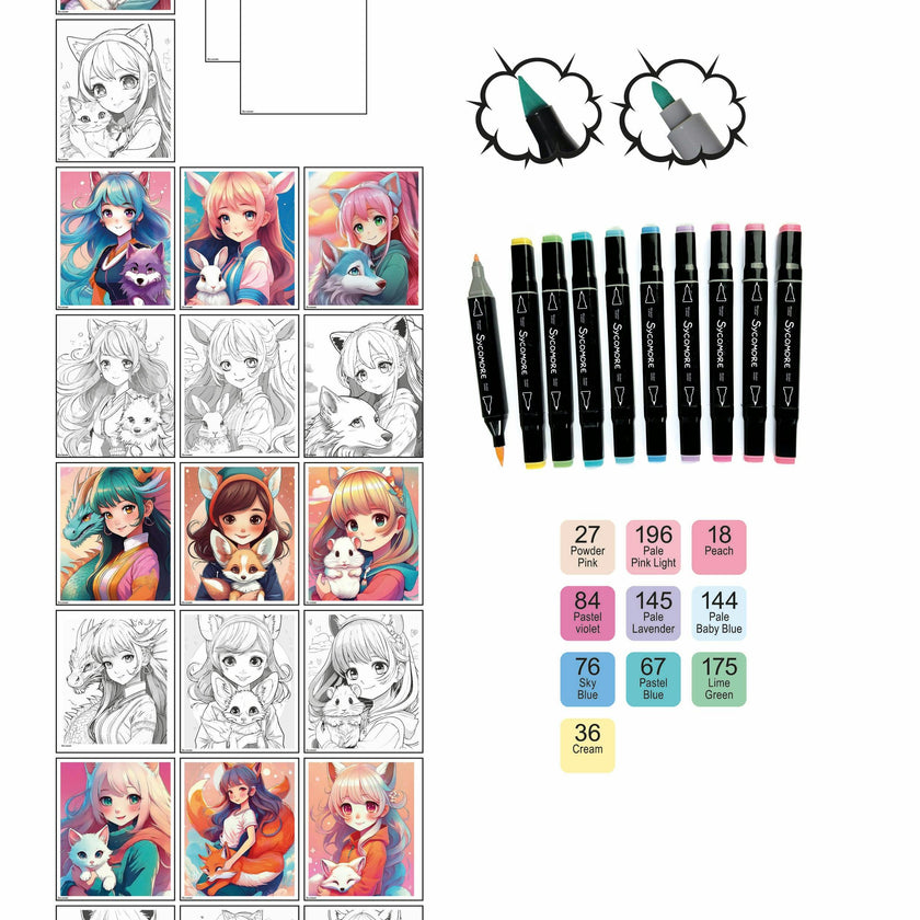 Manga - Layout And Markers - Kemonomimi - 10y+