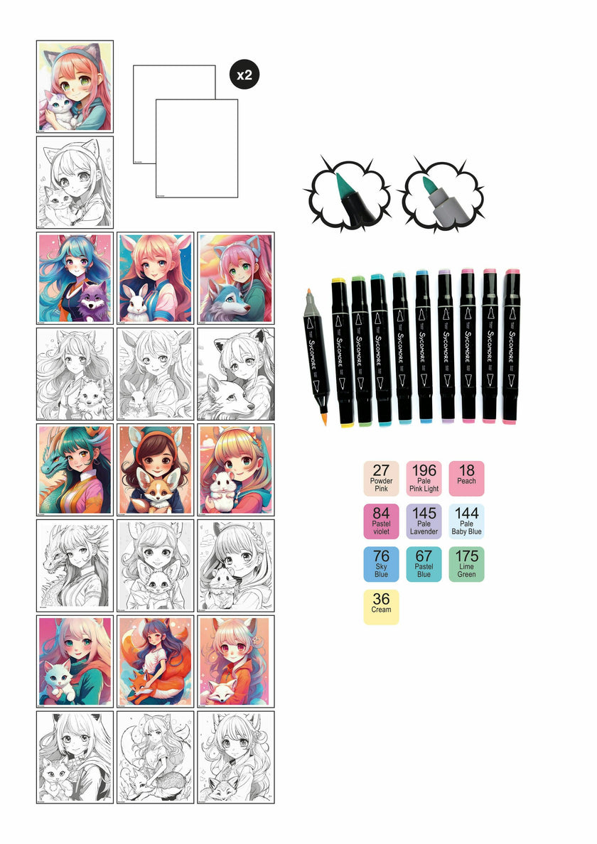 Manga - Layout And Markers - Kemonomimi - 10y+