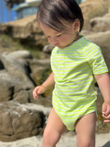 NEON ACID GREEN RAGLAN Jersey Onesie
