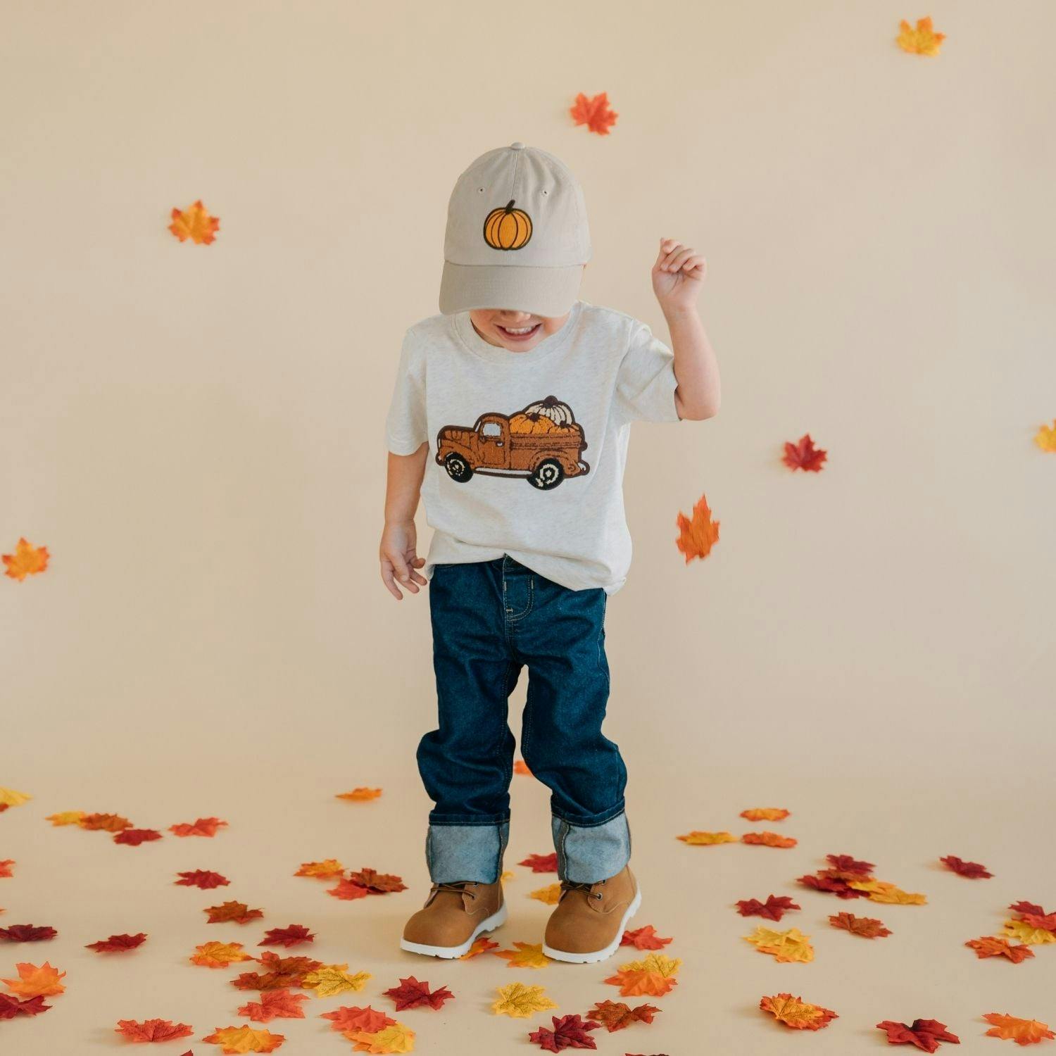Fall Truck Patch Short Sleeve T-Shirt