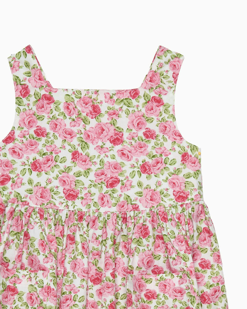 Adelina Summer Dress in Pink Petite Rose