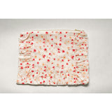 Sunset Petal Timeless Floral Ruffle Zipper Pouch