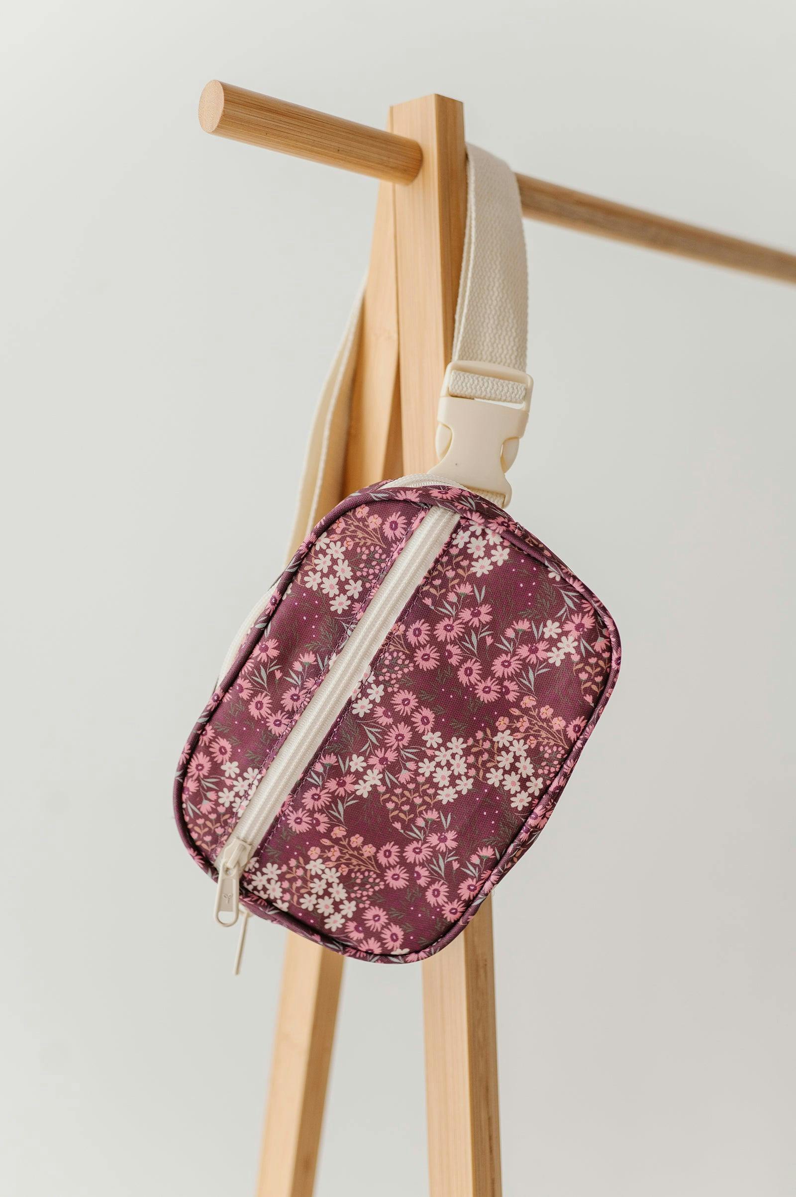 Girls Mini Belt Bag in Cluster Garden Floral