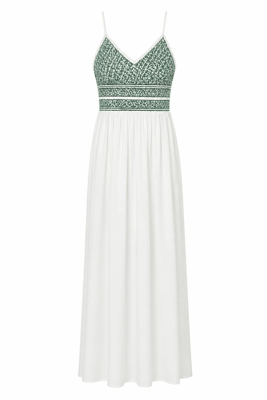 Alice Emerald Trellis Midi Dress